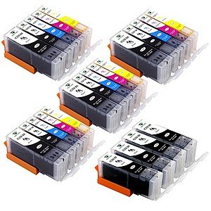 Supricolor 24-Pack PGI-250XL CLI-251XL Ink Cartridges (4 Sets + 4 Black) - $12.79 w/Code + Free Shipping w/Prime