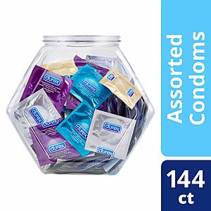 144-Count Durex Condom Fish Bowl Natural Latex Bulk Condoms $15.50 after $9 Slickdeals Rebate w/ S&S + Free S/H