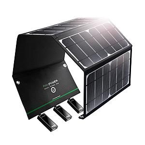 RAVPower 24W 3-Port Solar Charger $39.49 + Free S/H