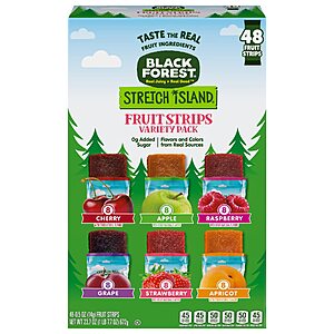 48-Count 0.5-Ounce Black Forest Stretch Island Fruit Strips (Variety) $18.25 ($0.38 each) w/S&S + Free Shipping w/ Prime or on orders $35+
