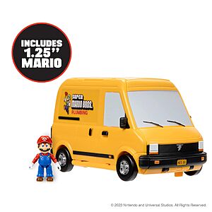 The Super Mario Bros. Movie Van Playset w/ 1.25" Mario Figure $10 + Free Shipping w/ Prime or on orders $35+