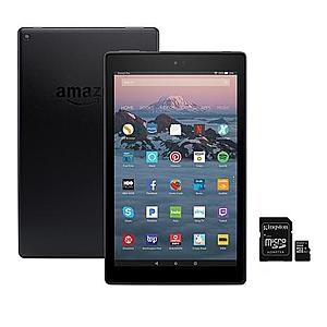 Amazon Fire HD 10 tablet + 32GB microSD card + + customized case $99.99 + $5.50 shipping at HSN