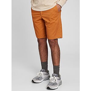 Gap Factory: Extra 60% Off Clearance: Men's 10" Khaki Shorts $5.59, Women's Tank Top $3.20, Men's Logo Tee $5.20 & More + Free Store Pickup or Free Shipping on $50+
