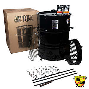 22.5" Pit Barrel Cooker Porcelain Coated Steel Drum Charcoal Grill/Smoker $300 + Free Shipping