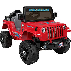 Red Power Wheels Jeep Wrangler Toddler Ride-On Toy $116 + Free Shipping