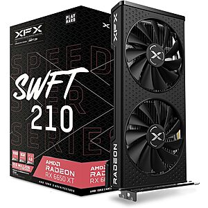 XFX Speedster SWFT210 AMD Radeon RX 6650XT Core 8GB GDDR6 Graphics Card $230 + Free Shipping