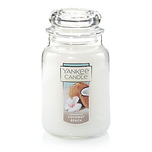 22-Oz Yankee Candle Large Jar (Coconut Beach) $11 w/ S&S + Free Shipping w/ Prime or on orders over $35