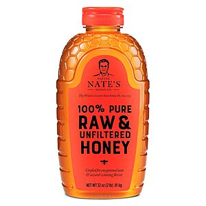 Nate's 100% Pure, Raw & Unfiltered Honey -32oz. @Amazon 7.93 with Prime Shipping $7.93