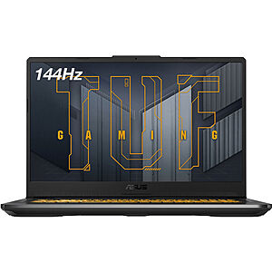 17.3" ASUS TUF Gaming Laptop: 144Hz FHD, RTX 3050 Ti, Intel Core i5-11260H, 8GB DDR4, 512GB PCIe SSD $750 + Free Shipping