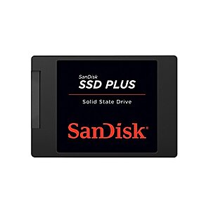 SanDisk SSD PLUS 1TB Internal SSD - SATA III 6 Gb/s, 2.5"/7mm, Up to 535 MB/s - SDSSDA-1T00-G27 $50.99 + Free Shipping