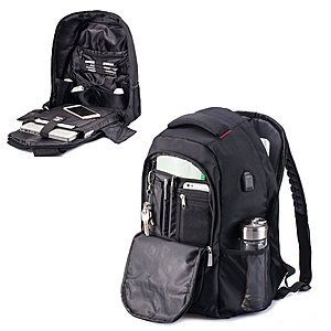 15.6-Inch Laptop Backpack with USB Charging Port $18.89