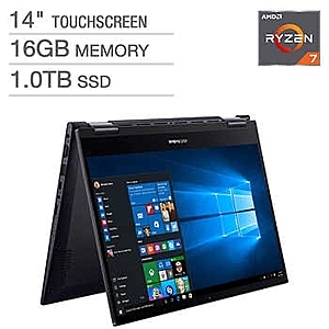 ASUS 14" Touchscreen 2-in-1 VivoBook TM420UA Laptop - AMD Ryzen 7-5700U - 1080p - $599.99