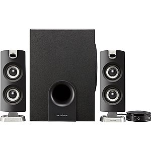 3-Piece Insignia 2.1 Bluetooth Speaker System $25 + Free Shipping