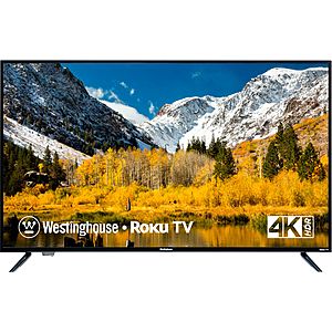 Westinghouse 50" Class LED 2160p Smart 4K UHD TV with HDR Roku TV WR50UX4019 - Best Buy $150