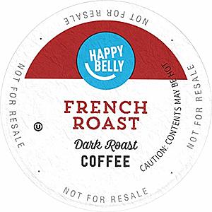 Prime Members: 100-Count Happy Belly Coffee K-Cups (Various) $20.30 + Free Shipping