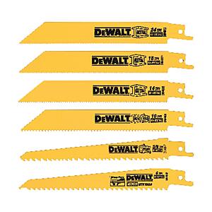 6-Pack DEWALT Reciprocating Saw Blade Set $7 or less w/ SD Cashback at Ace Hardware w/ Free Store Pickup