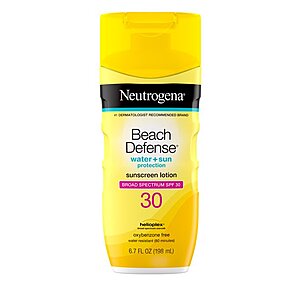 6.7-Oz Neutrogena Beach Defense Water-Resistant Sunscreen Lotion (Broad Spectrum SPF 30) $3.90 + Free S&H w/ Prime or $25+
