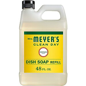48-Oz Mrs. Meyer's Clean Day Dishwashing Liquid Dish Soap Refill (Honeysuckle) $7.50 + Free Shipping w/ Prime or on $25+