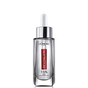 1-Oz L’Oreal Paris 1.5% Pure Hyaluronic Acid Serum for Face with Vitamin C $13