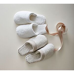 Pottery Barn Women's Coziest Sherpa Slippers or Teddy Bear Slippers $16 + Free Shipping