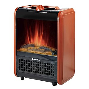 Comfort Zone 1200W Ceramic Portable Electric Fireplace Heater (Matte Red) $24 + Free S&H w/ Walmart+ or $35+
