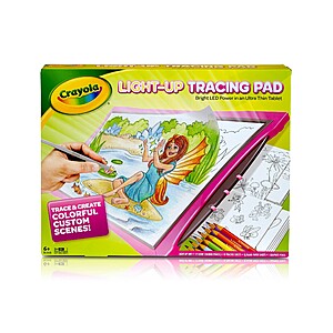 Crayola Light Up Tracing Pad (Blue or Pink) $12.50 at Target w/ Free Store Pickup or Free S&H on $35+