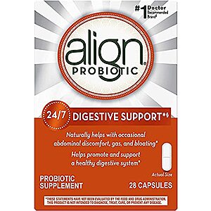 28-Count Align Probiotic Daily Digestive Health Supplement Capsules $12.45 + Free Shipping w/ Prime or $25+