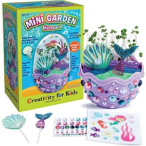 Creativity for Kids' Mini Garden Terrarium (Mermaid) $4.79 + Free Shipping w/ Prime or $25+