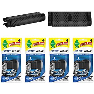 4-Pack 4-Count Little Trees Vent Wrap Car Air Freshener (New Car Scent) $3 + Free S&H w/ Prime or $25+