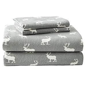 4-Piece Eddie Bauer 100% Cotton Flannel Bedding Sets (Queen, Select Styles) $24 + Free Shipping w/ Prime or $25+
