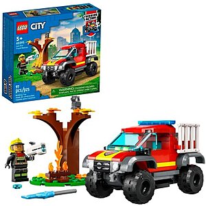 Lego City Building Sets: 4x4 Fire Truck Rescue, Fire Helicopter, Police Car & More $6.50 + Free Shipping