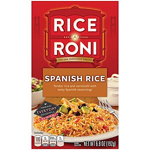 12-Pack Rice-A-Roni (Creamy Four Cheese or Spanish Rice) $9.60 w/ S&S + Free Shipping w/ Prime or $25+