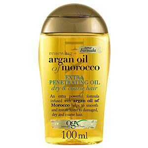 3.3-Oz OGX Extra Strength Renewing + Argan Oil of Morocco Penetrating Hair Oil Treatment $4.30 w/ S&S + Free Shipping w/ Prime or on $25+