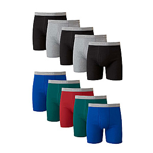 10-Pack Hanes Men's Tagless ComfortSoft Boxer Briefs (Assorted Colors) $20 + Free Shipping w/ Walmart+ or $35+