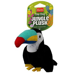 Hartz Tiny Dog Jungle Plush Squeaker Toy (Assorted) $1.70 w/ S&S+ Free Shipping w/ Prime or on $25+
