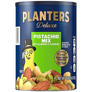 18.5-Oz Planters Deluxe Pistachio Mix $8.45 w/ S&S + Free Shipping w/ Prime or on orders over $25