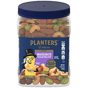 34-Oz PLANTERS Deluxe Mixed Nuts (Salted) $11 w/ S&S + Free S&H w/ Prime or $25+