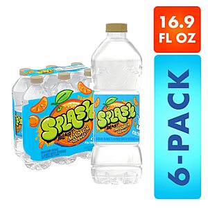 6-Pack 16.9-Oz Splash Blast Flavored Water Beverage (Mandarin Orange) $1.90 w/ S&S + Free Shipping w/ Prime or on $35+