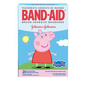24-Pack 20-Count Peppa Pig Band-Aids (Assorted) $14.10 w/ S&S + Free S&H w/ Prime or $35+
