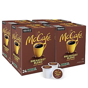 96-Count McCafe Coffee Keurig K-Cup Pods (Breakfast Blend, French Roast & More) $27 or less + Free Shipping