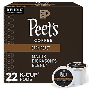 22 or 24-Count Coffee K-Cups (Peet's, Cafe Bustelo, Green Mountain, McCafe, Caribou Coffee & More) $9 or less + Free Shipping
