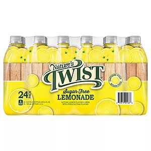 24-Pack 16.9-Oz Nature's Twist Sugar Free Lemonade $9 + Free S&H w/ Prime or $35+