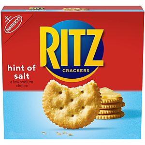 13.7-Oz RITZ Hint of Salt Crackers $2.72 w/ S&S & More + Free Shipping w/ Prime or on $35+