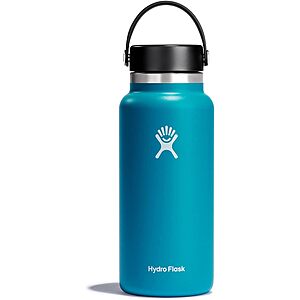 40-Oz Hydro Flask Wide-Mouth Vacuum Water Bottle with Flex Cap (Laguna) $26.75 & More at REI w/ Free Store Pickup