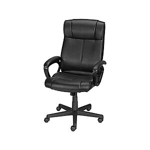 Staples Turcotte Ergonomic Luxura Swivel Computer and Desk Chair (Black) $70 + Free Store Pickup