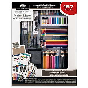 157-Piece Royal & Langnickel Essentials Sketching & Drawing Art Set $12 + Free S&H w/ Walmart+ or $35+