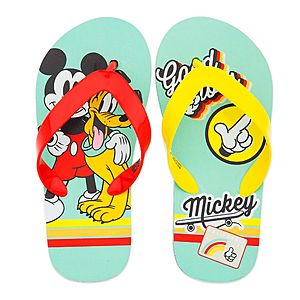 shopDisney Kids' Mickey Mouse Flip-Flops $3.37 & More w/ Free Shipping