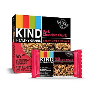 30-Count 1.2-Oz KIND Healthy Grains Bars (Dark Chocolate Chunk) $11.85 w/ S&S + Free S&H w/ Prime or $25+