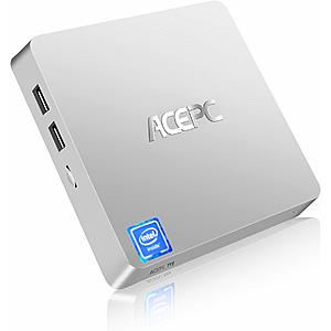 DOLAMEE ACEPC T11 Windows 10 Pro(64-bit) Intel x5-Z8350 w/HDMI/VGA Port, 4K HD, 4GB/64GB eMMC, 2.4/5G WiFi, GBE - $101.99 - Amazon Lightning Deal