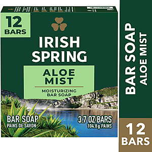 Irish Spring Aloe Mist Bar Soap-Pack of 12 Bars-$5.67 at Walmart